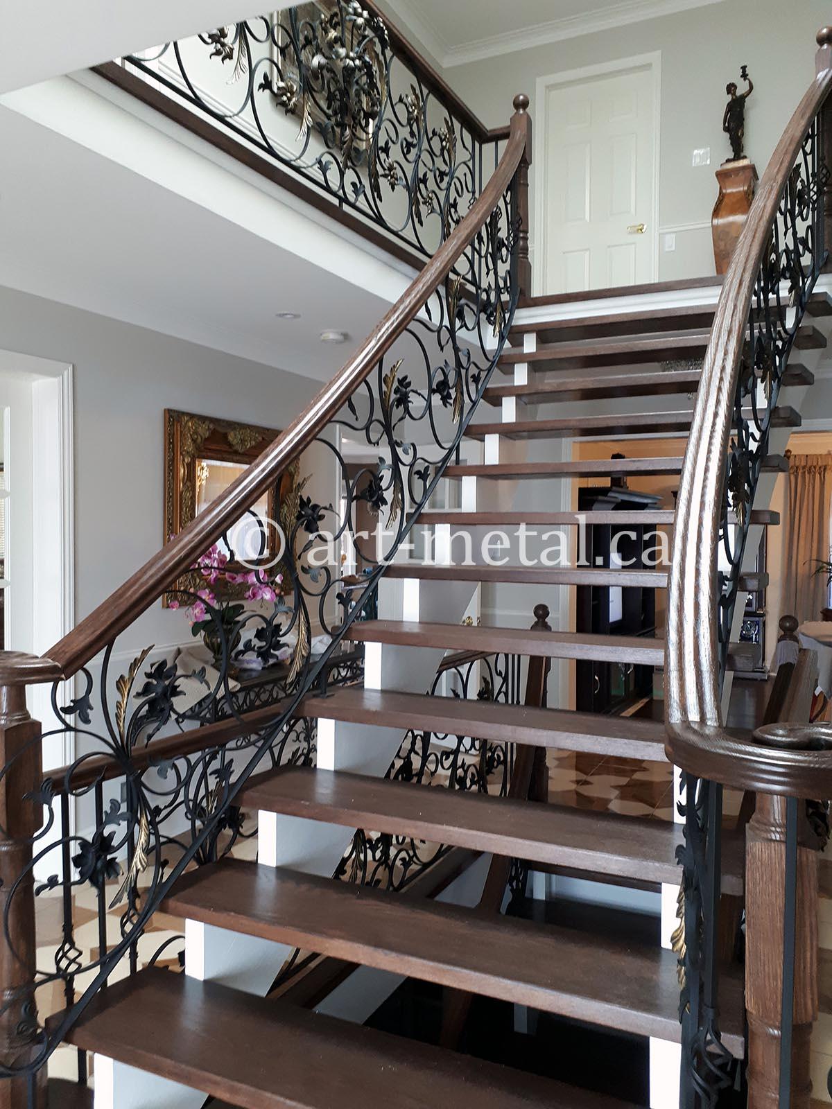 Interior Metal Stair Railing From The Best Contractor In Toronto