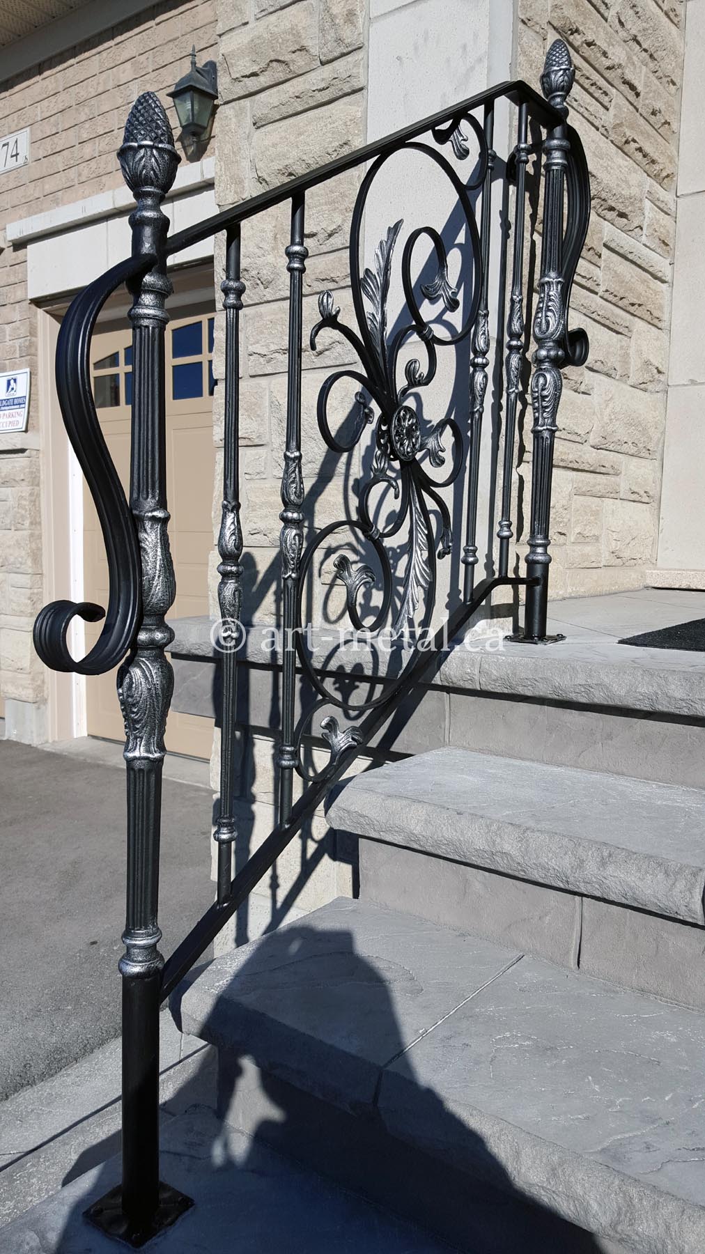 Exterior Metal Stair Railing For Safety And The Look Of Your Home