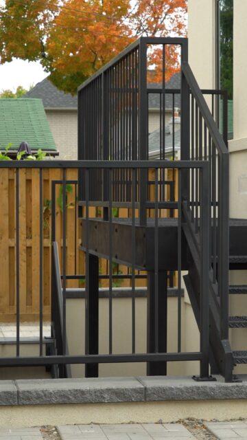Exterior Steel Staircase – Basement to First Floor Fire Escape #fireescape #ArtMetalWorkshop#SteelStairs #FireEscapeStairs #ExteriorStaircase #MetalFabrication #TorontoContractors #HomeImprovement #CustomMetalWork #MadeInCanada #GTAConstruction #BasementRenovation #OutdoorStairs #ArchitecturalDesign #ModernConstruction #SafetyStairs