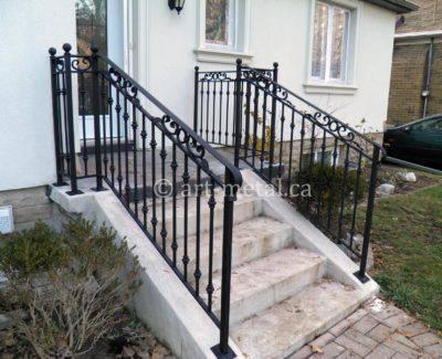 pipe railing for outdoor stairs