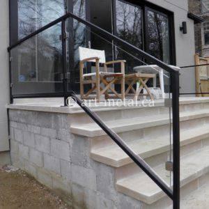 Exterior Balcony Railing Detail Toronto Exterior  Glass Railing  Systems Buy and Install