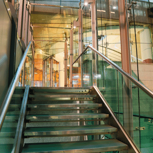 steel indoor stairs
