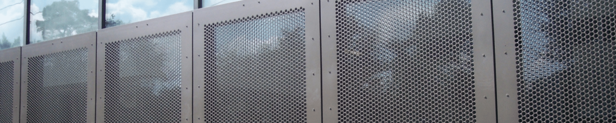 perforated metal fence panels
