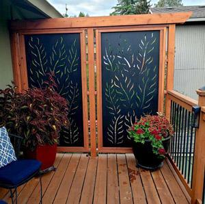 outdoor deck privacy wall