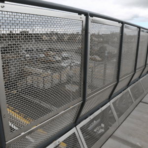 residential expanded metal fence