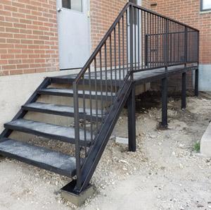 exterior metal stairs