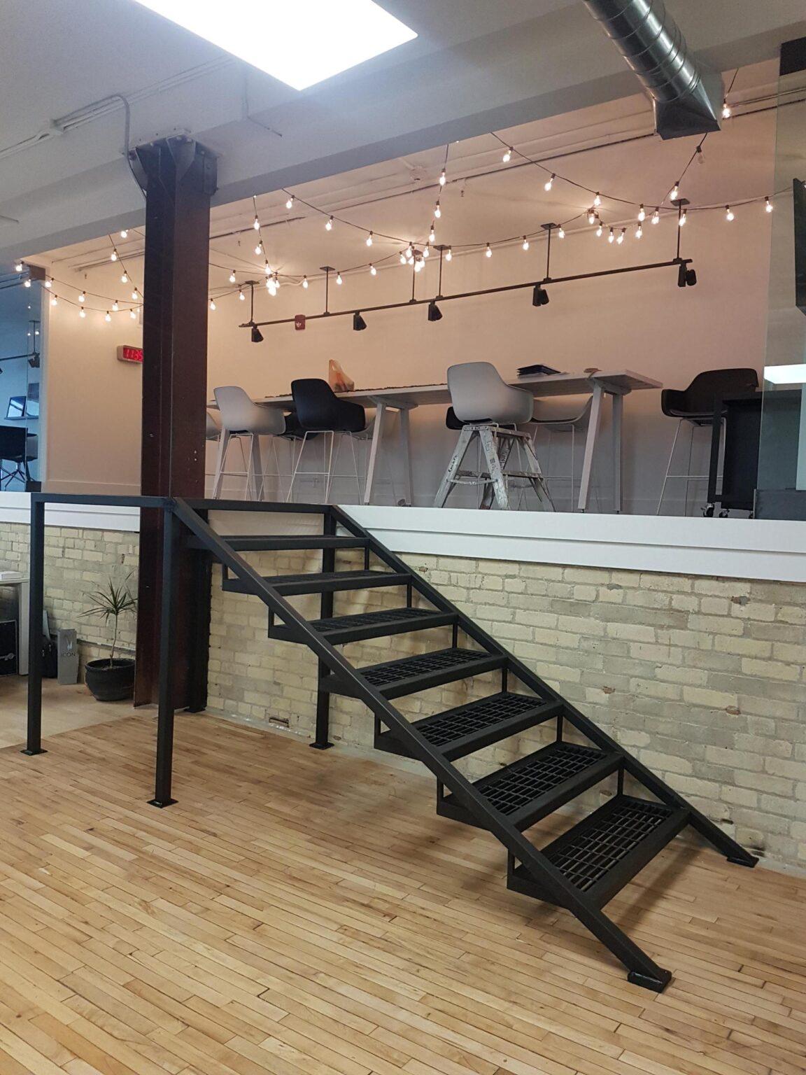 Metal Indoor Staircase In Toronto And Gta Custom Steel Stairs