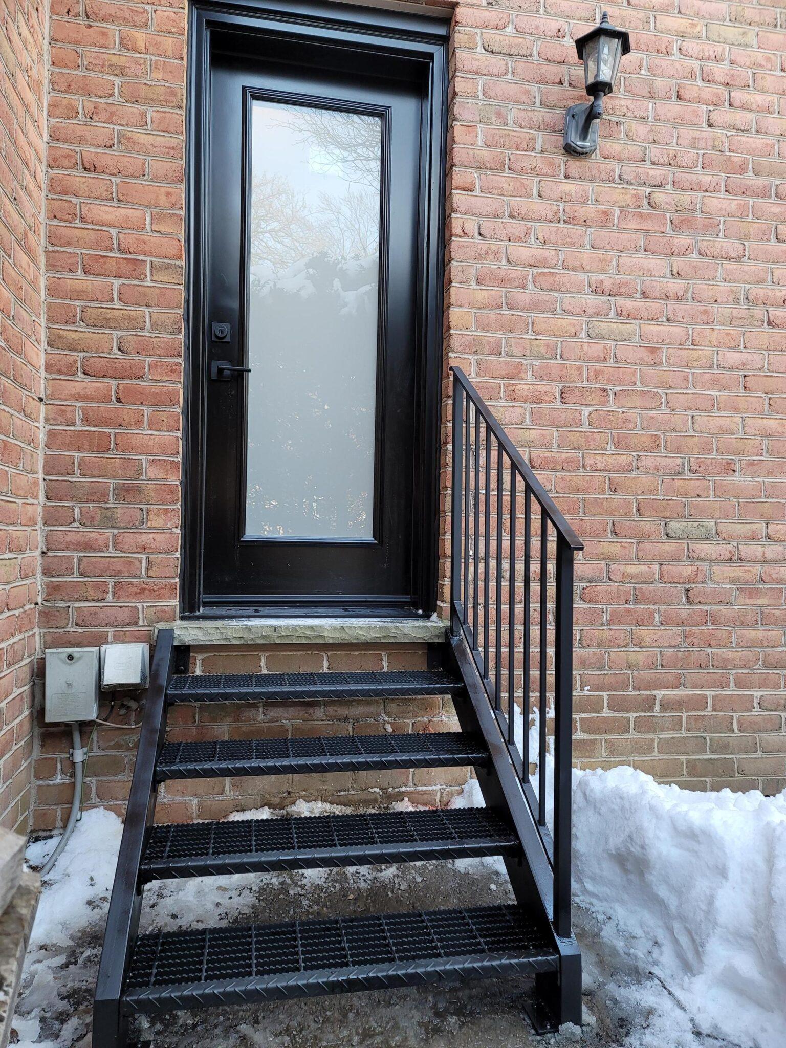 Metal Indoor Staircase In Toronto And Gta Custom Steel Stairs